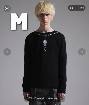 GRANCY 프린트 디자인 시어 니트