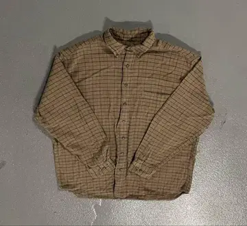90~00s Eddie Bauer 체크 셔츠 헤링본