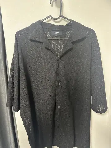 BEAMS HEART 블랙 반팔 셔츠 L