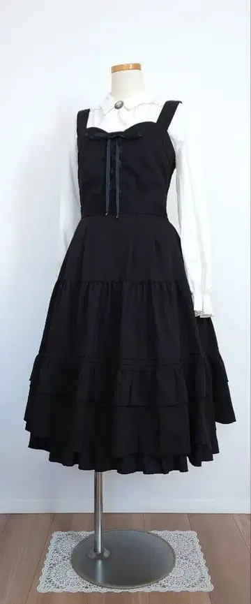 axes femme 스커트 블랙(레이스업)