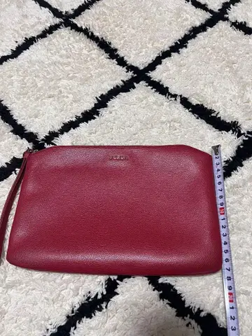 FURLA 빨간색 가죽 파우치