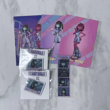 은하특급 밀키 서브웨이 연결 키링  씰 엽서 마키나