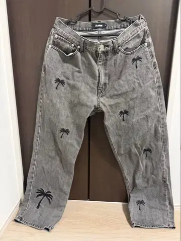 XLARGE 팜트리 자수 데님 팬츠 32