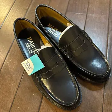 HARUTA 블랙 로퍼 24.5cm