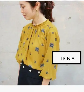 이에나 IENA 모티브 프린트 블라우스 일본제