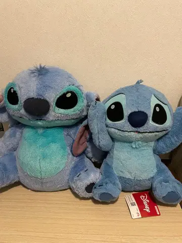 스티치 봉제 인형 대소 2체 세트