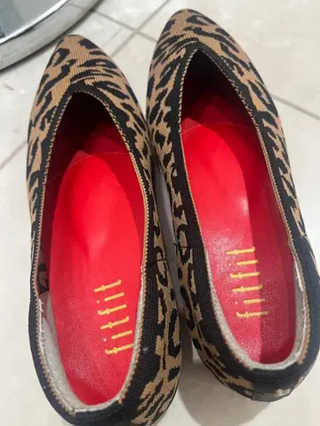 fitflit 레오파드 플랫 펌프스 새상품급