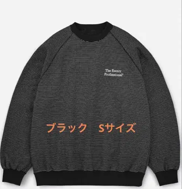 보더 크루넥 맨투맨 ( 블랙 )