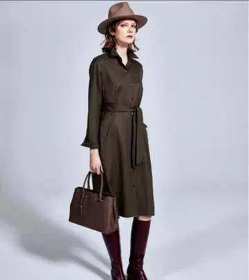 23구 울 셔츠 원피스