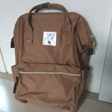 [ 미사용 ] anello 아네로 입체형 백팩 브라운 계열