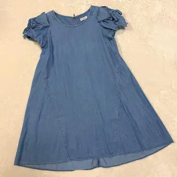 데님풍 원피스 퍼프 슬리브 웬디 바운드 코디