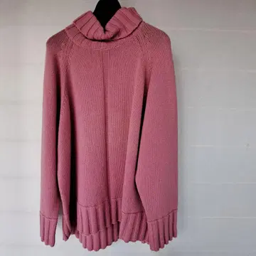 [택 포함 새상품] Leilian 빅사이즈 13+ 핑크 터틀넥 니트