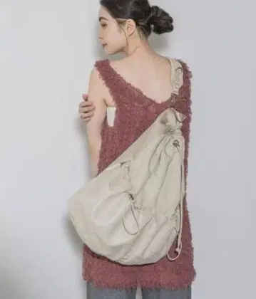 JEANASIS 2way 봉삭 백팩 아이보리