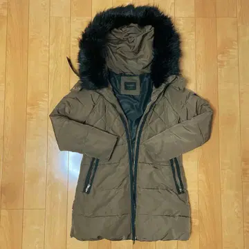 ZARA 충전솜 자켓 코트 S 브라운 다운 자켓 다운 코트