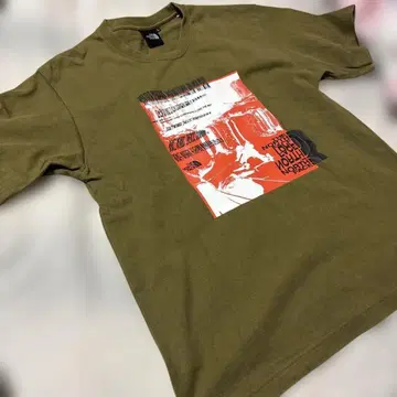 THE NORTH FACE 그래픽 T셔츠 올리브