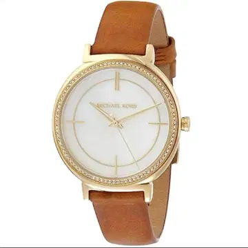 [ MICHAEL KORS ] 골드 가죽 벨트 시계