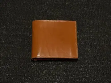 만소 천연 가죽 브라이들 가죽 접이식 지갑 일본제