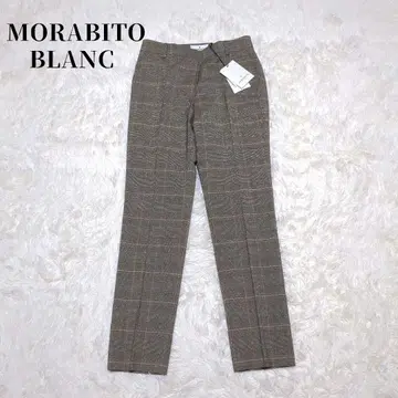택 포함 미사용 MORABITO BLANC 글렌체크 테이퍼드 팬츠