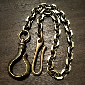 놋쇠 훈증 팥 10mm 지갑 체인 빈티지 브라스 원형 후크