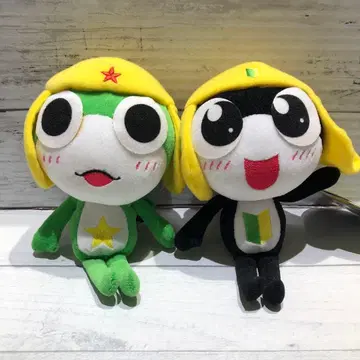 개구리 중사 케로로 봉제 인형 (S) 2체 세트