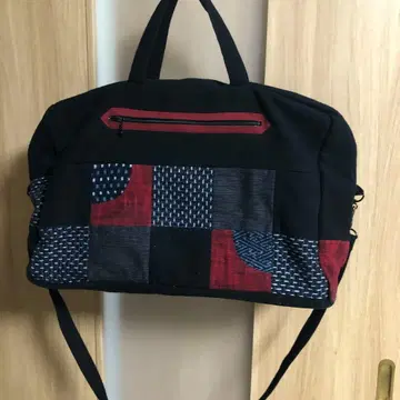 패치워크 디자인 보스턴 백