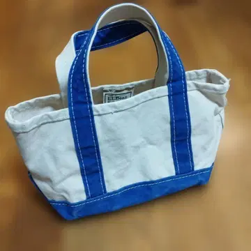 새상품 l.l.bean 빈티지 가공 미니 토트백 파랑 레미 릴리 블루