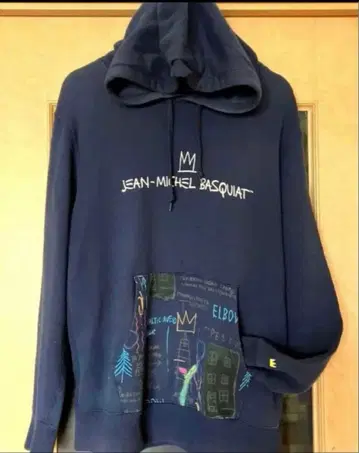 [ 택 포함 ] 바스키아 x 유니클로 콜라보 후드티 L 사이즈