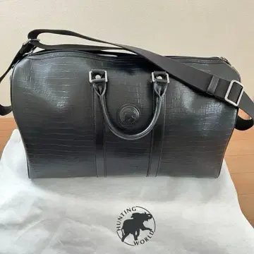 [ 새상품급 ] HUNTING WORLD 블랙 더플백