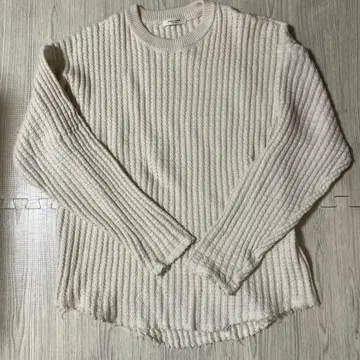 FREAK'S STORE 아이보리 리브 니트