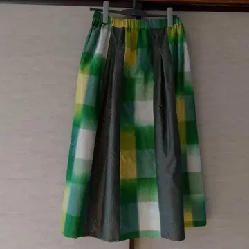 12월 11일 기모노 리메이크 두 개의 오시마 명주 턱 개더 스커트