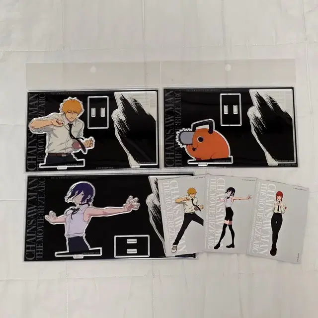 일괄)체인소맨 베이스야드 팝업 한정 아크릴 스탠드 덴지 레제 포치타