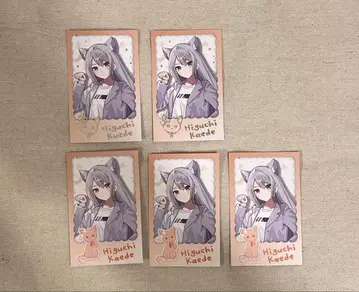 히구치 카에데 니지산지 완냥days vol.2 폴라로이드풍 카드 캔뱃지