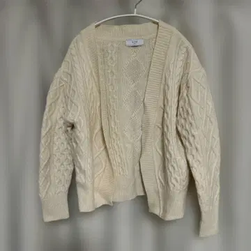 [ SLOBE IENA ] 아이보리 케이블 니트 가디건
