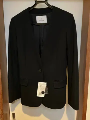 MOGA 노카라 자켓 블랙 BIGI 그룹