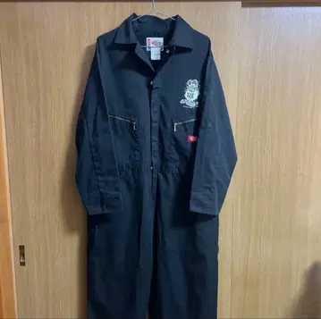 레어 00s 랫 핀크 디키즈 L 사이즈 블랙 작업복