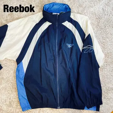 Reebok 구제 나일론 자켓 M 사이즈 네이비/화이트/블루