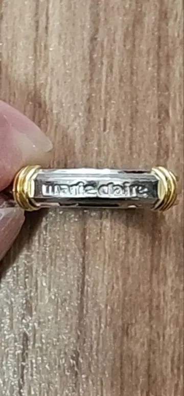 marie claire 플라티나 950 골드 750 반지 9호