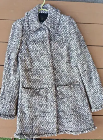 KariAng 카리아 멀티 컬러 트위드 피 코트