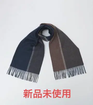 [ 미사용 새상품 ] SHIPS 패널 캐시미어 더블 페이스 머플러