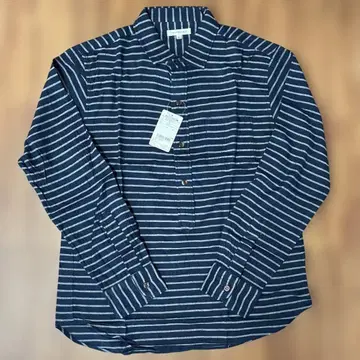 [새상품] URBAN RESEARCH 네이비 스트라이프 긴팔 셔츠 M