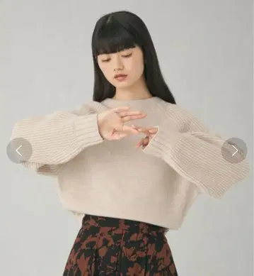 새상품급 울 100% 유나이티드 애로우즈 에멜 리파인 니트