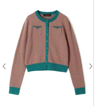 [ CABaN ] 코튼 캐시미어 깅엄 체크 가디건 택 포함