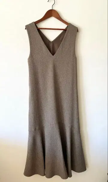 NATURAL BEAUTY BASIC 롱 원피스 점프수트 브라운 S