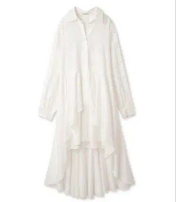 스나이델 피쉬테일 셔츠 원피스 화이트 이너 포함