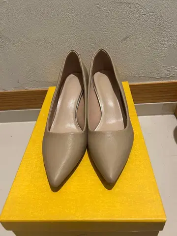 베이지 스틸레토 펌프스