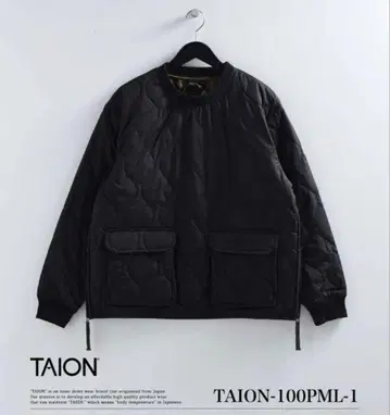 [남녀 공용] TAION 밀리터리 다운 풀오버 블랙 XL