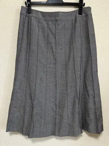 TRANS WORK 빅 사이즈 46 그레이 미디 스커트 6909