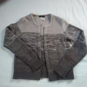 그레이 계열 그라데이션 니트 가디건 S