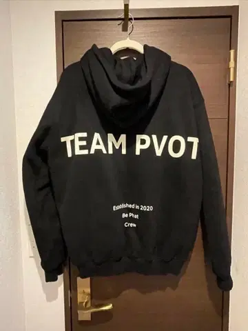 pvot TEAM PVOT 블랙 후드티