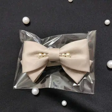 컴플렉스 비즈 리본 머리핀